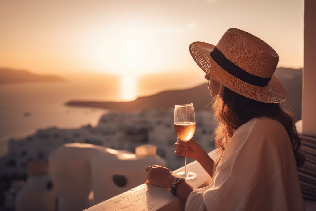 Santorini wine tasting